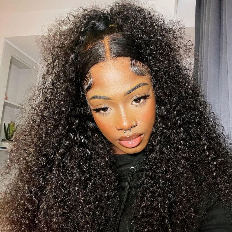 【美品】offen pointed-CURLS / BLACK 35 Sensationnel Instant Up & Down Pony Wrap Half Wig - UD 3