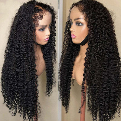 4c kinky edges curly wig