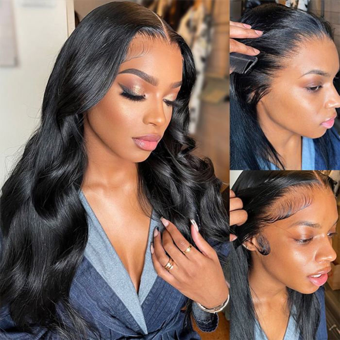 pre cut lace body wave wig