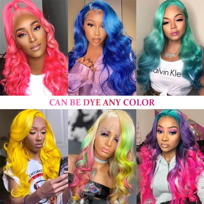 4x4/13x6 Lace Front Wig 613 Blonde Body Wave Wigs Glueless Wigs With Baby Hair
