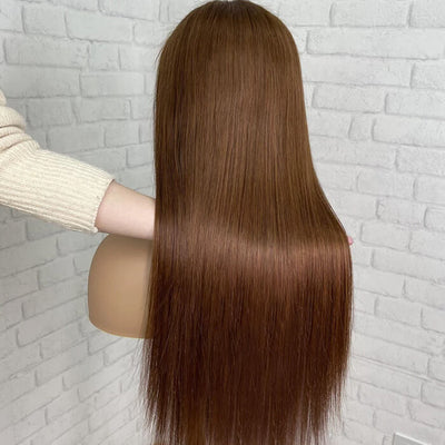 【50% OFF】#4 Brown HD Lace Front Wig