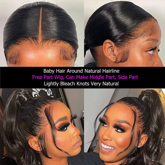 13x4/13x6 HD Lace Frontal Wigs Straight Hair Human Hair Wigs 4x4 Lace Closure Wig