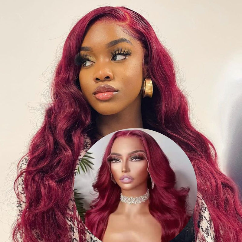 99J Body Wave Wigs 13x4/13x6 HD Lace Front Wig Pre Plucked Human Hair Wigs