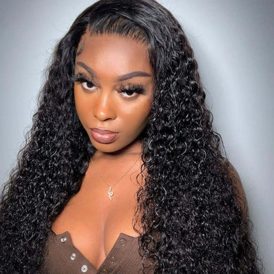 360 Lace Frontal Wigs Pre Plucked Curly HD Lace Human Hair Wigs