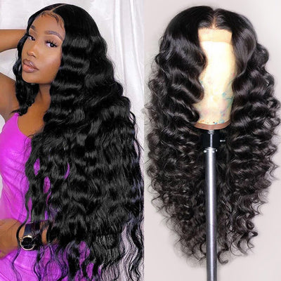 13×4 HD Lace Front Wigs Loose Deep Wave Human Hair Wigs