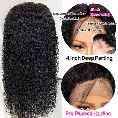 13×4 Lace Front Wigs Curly Human Hair Wigs