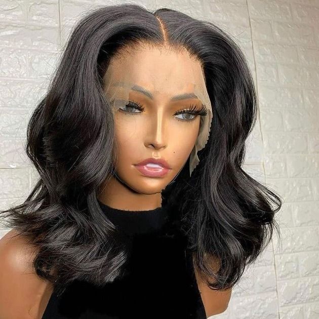 Glueless Body Wave Bob Wigs 12A Grade Short Cut Style 13x4 Lace Front Wigs