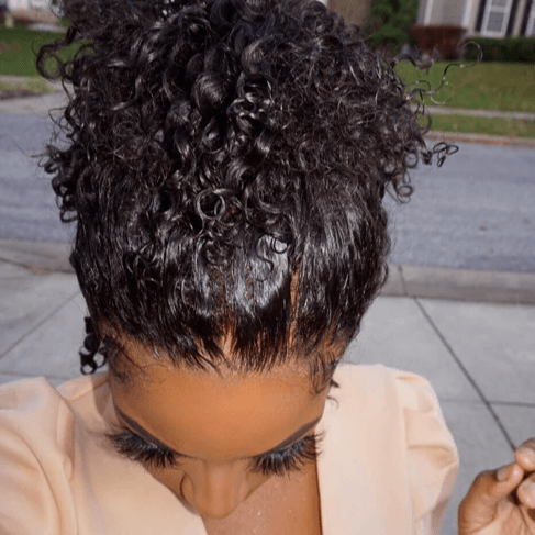 360 Lace Frontal Wigs Pre Plucked Curly HD Lace Human Hair Wigs