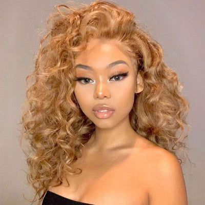 Loose Deep Wave Wigs #27 Colored 13x4 HD Lace Front Wig Virgin Human Hair