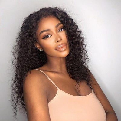 Water Wave Human Hair Wig Upgrade V part Wig Without Leave out