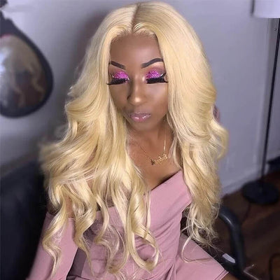 Flash Sale 613 Blonde Body Wave Wigs 13x4 HD Lace Frontal Wig