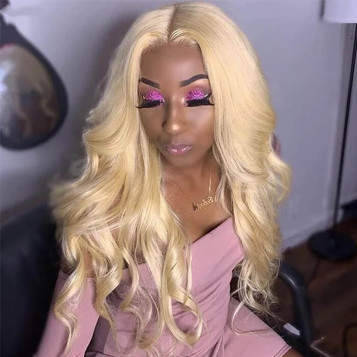 Flash Sale 613 Blonde Body Wave Wigs 13x4 HD Lace Frontal Wig