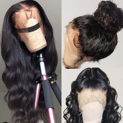 Breathable 360 Lace Wig Free Part Ponytail Style Straight HD Lace Human Hair Wig