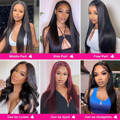 13×4 Lace Front Wigs Straight Hair Human Hair Wigs Medium Brown Lace Wig