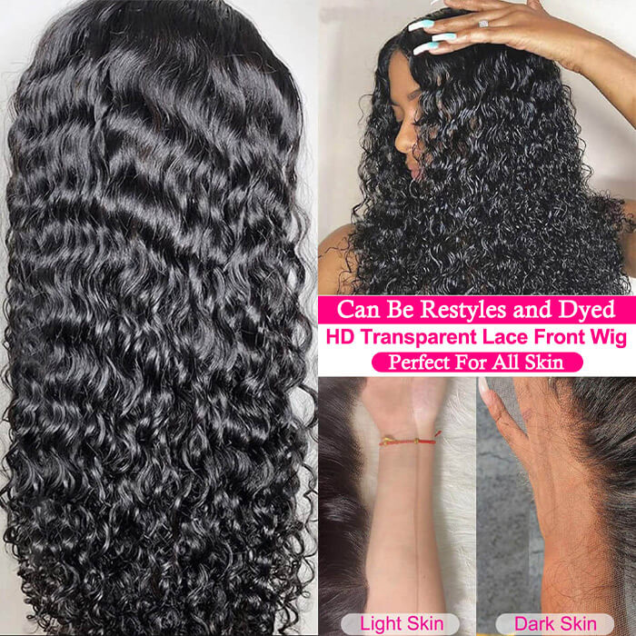 Water Wave 5×5 HD Lace Wig Glueless Lace Closure Wigs
