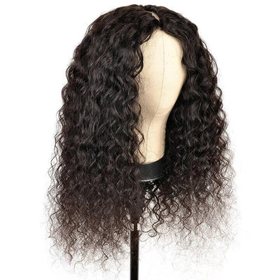 Water Wave Human Hair Wig Upgrade V part Wig Without Leave out