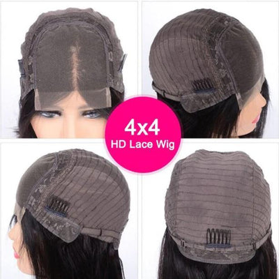 $89.9 Super Deal |  24Inch Water Wave 4x4 Transparent Lace Closure Wigs (No Code Available)
