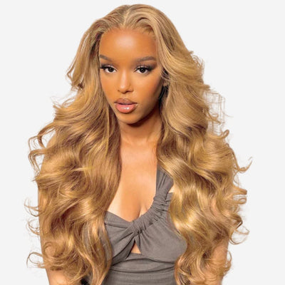 Hedy Hair #27 Honey Blonede Body Wave HD Lace Human Hair Wigs