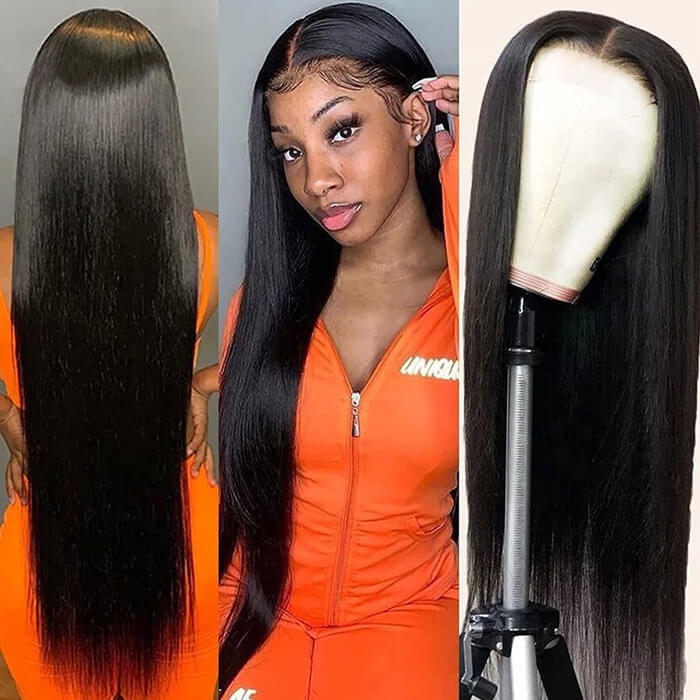13x4/13x6 HD Lace Frontal Wigs Straight Hair Human Hair Wigs 4x4 Lace Closure Wig