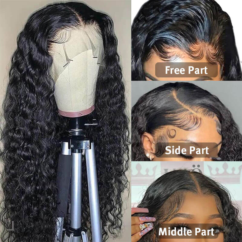 Full Ends Glueless Deep Wave Human Hair Wigs With Baby Hair 4x4/13x4/13x6 HD Lace Wigs