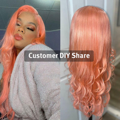 4x4/13x6 Lace Front Wig 613 Blonde Body Wave Wigs Glueless Wigs With Baby Hair