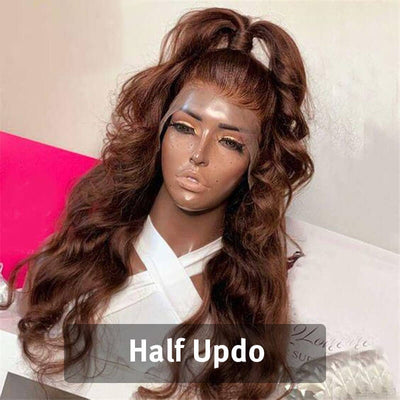 【50% OFF】#4 Brown HD Lace Front Wig
