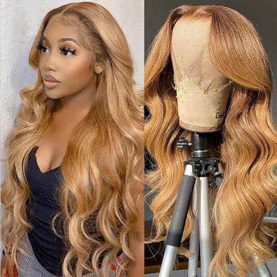 Hedy Hair #27 Honey Blonede Body Wave HD Lace Human Hair Wigs