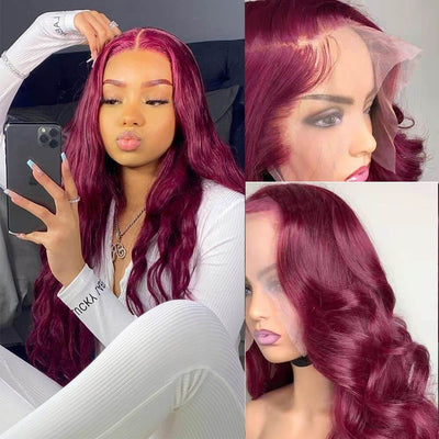 99J Body Wave Wigs 13x4/13x6 HD Lace Front Wig Pre Plucked Human Hair Wigs