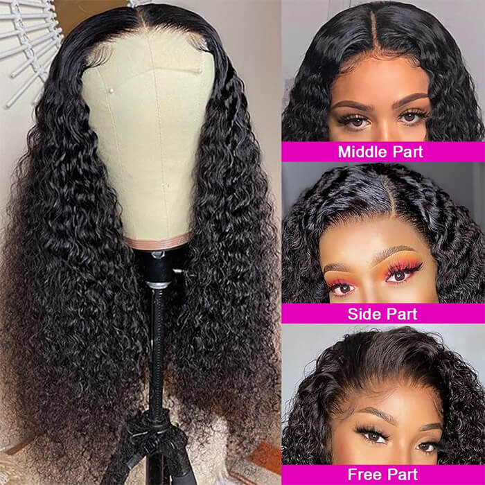 13x4 HD Lace Frontal Wig Kinky Curly Lace Front Wigs