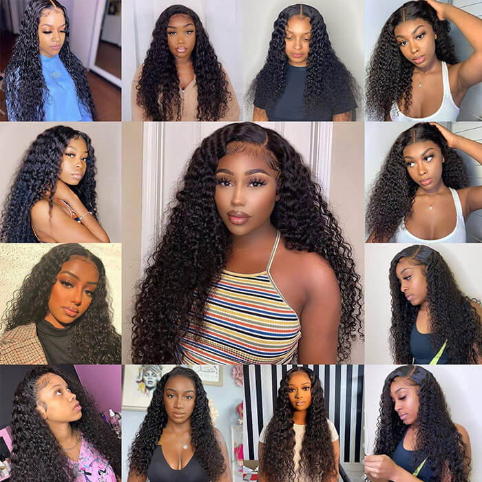 5×5 Lace Closure Wig Curly Human Hair Wig High Density Wigs