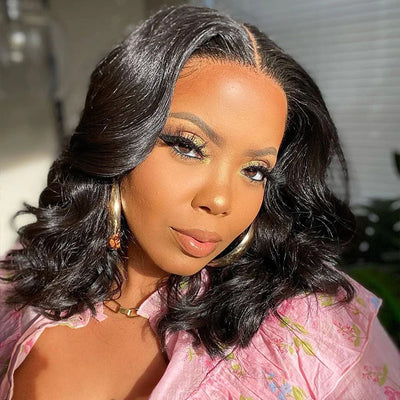 Buy One Get One Free  Ginger Color Lace Closure Wig + Body Wave Bob wig