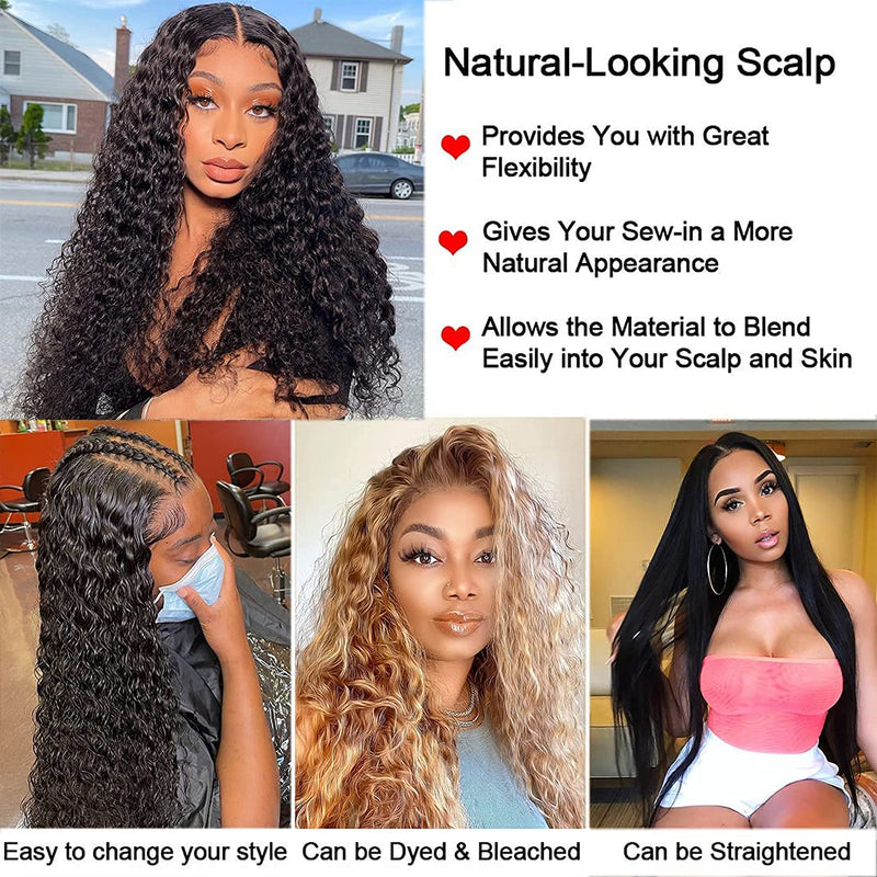 Full Ends Glueless Deep Wave Human Hair Wigs With Baby Hair 4x4/13x4/13x6 HD Lace Wigs