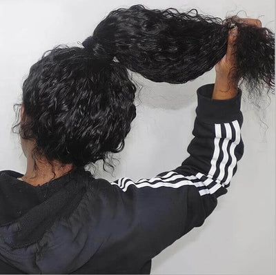 Realistic 360 Lace Frontal Wig Deep Wave Human Hair HD Lace Wigs
