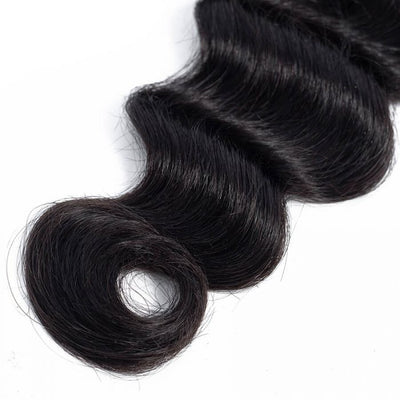 Loose Deep Wave Virgin Human Hair Weft 3 Bundles 100% Unprocessed Virgin Human Hair Extension