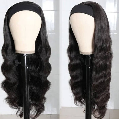 Body Wave Headband Wigs Human Hair Glueless Wigs Beginner Friendly