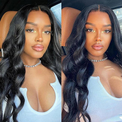 Air Wig Pre Cut HD Lace Closure Wig Body Wave Human Hair Wig Wear & Go Glueless Wigs With Breathable Cap